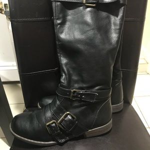 Bamboo black boots